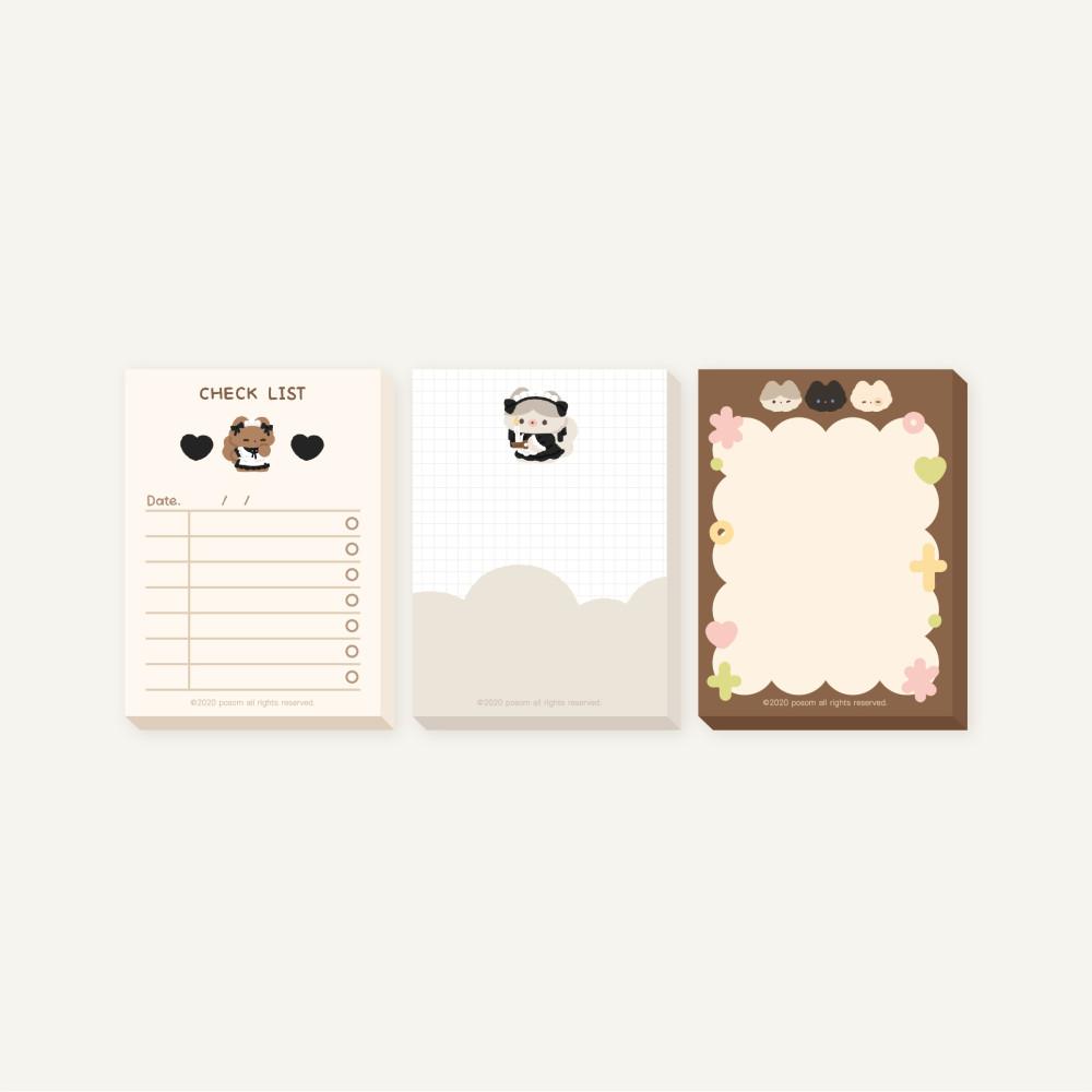 [포솜] 메이드 먕먕 떡메 3종