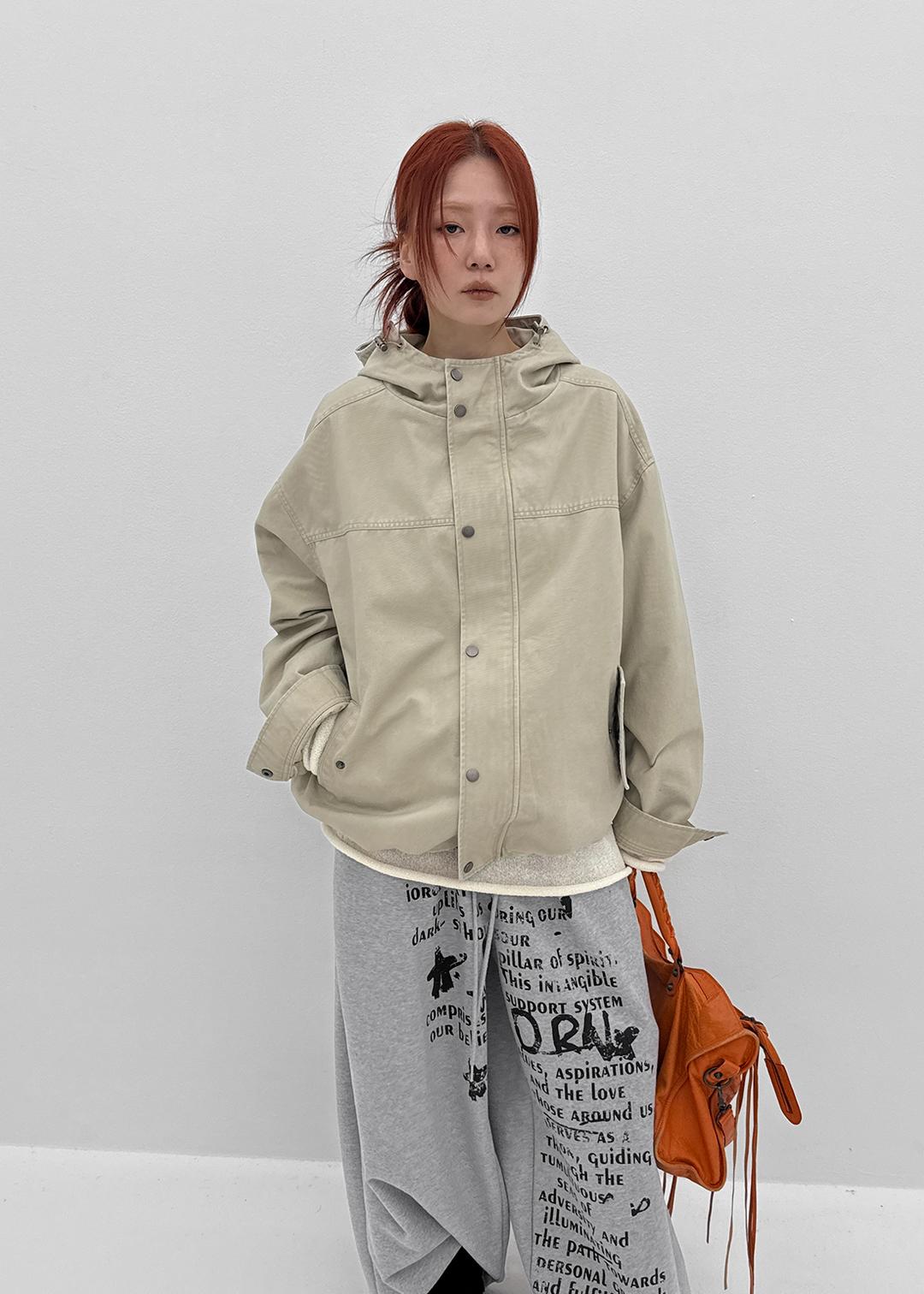 블랙업 [MADE] 레틸 후드 야상점퍼