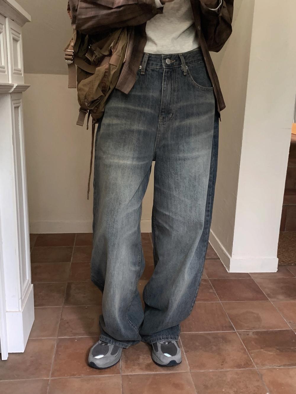 뮤트크레메 후더 빈티지 denim pants