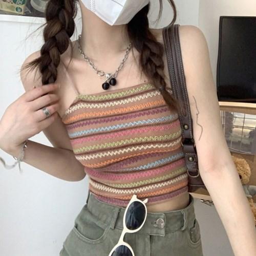 R-232 보카시 스트라이프 빈티지 나시 4color