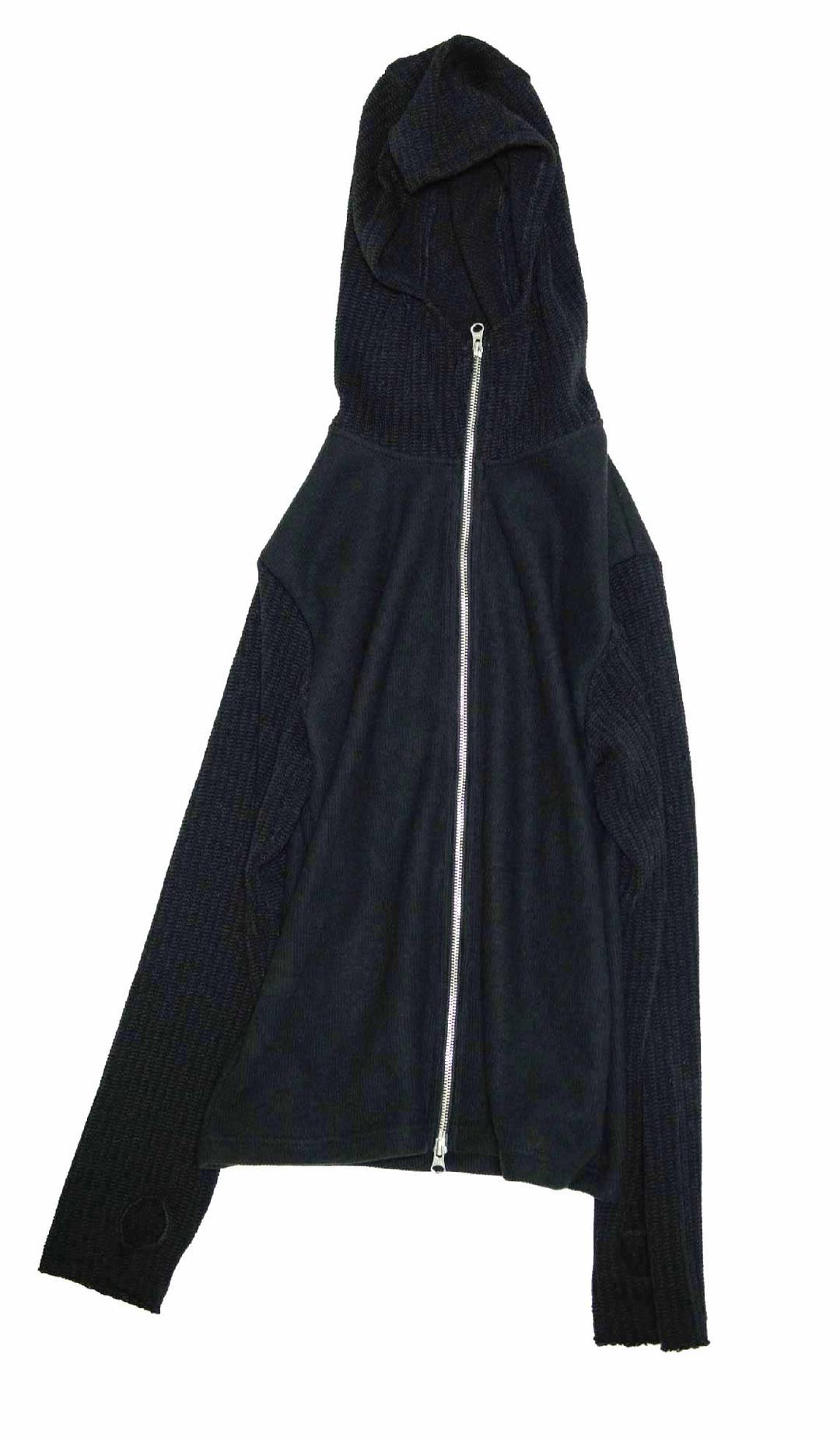 BALACLAVA knit zip up_black