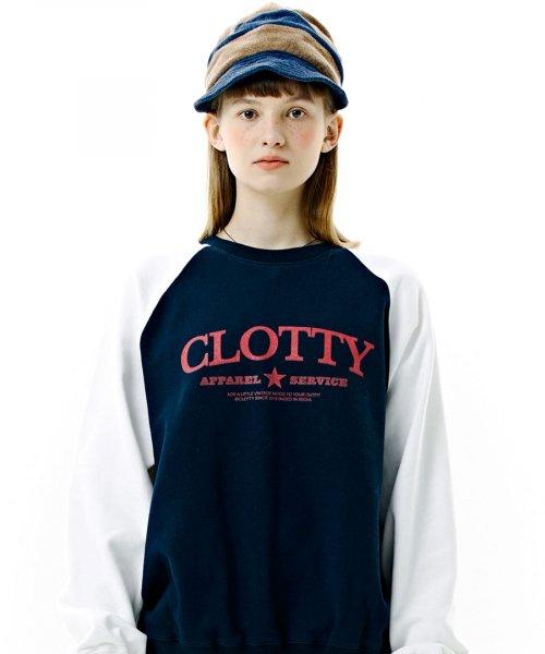RAGLAN SWEAT-SHIRT NAVY(CY2CSFM446A)