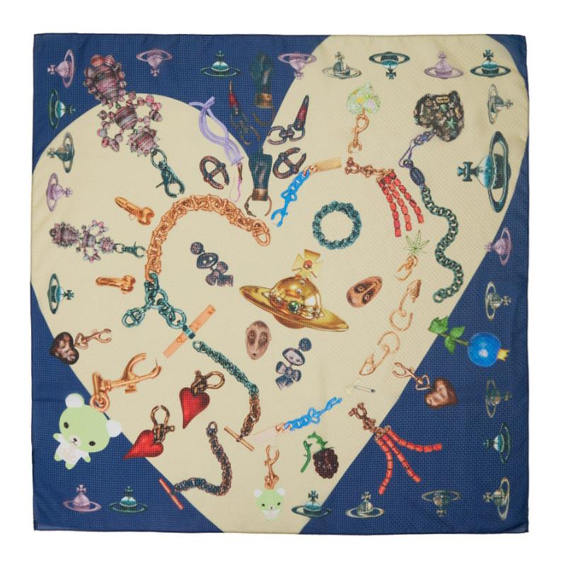 [국내] 비비안웨스트우드 하트 보석 포켓 스카프 81030002 W00I3 K401