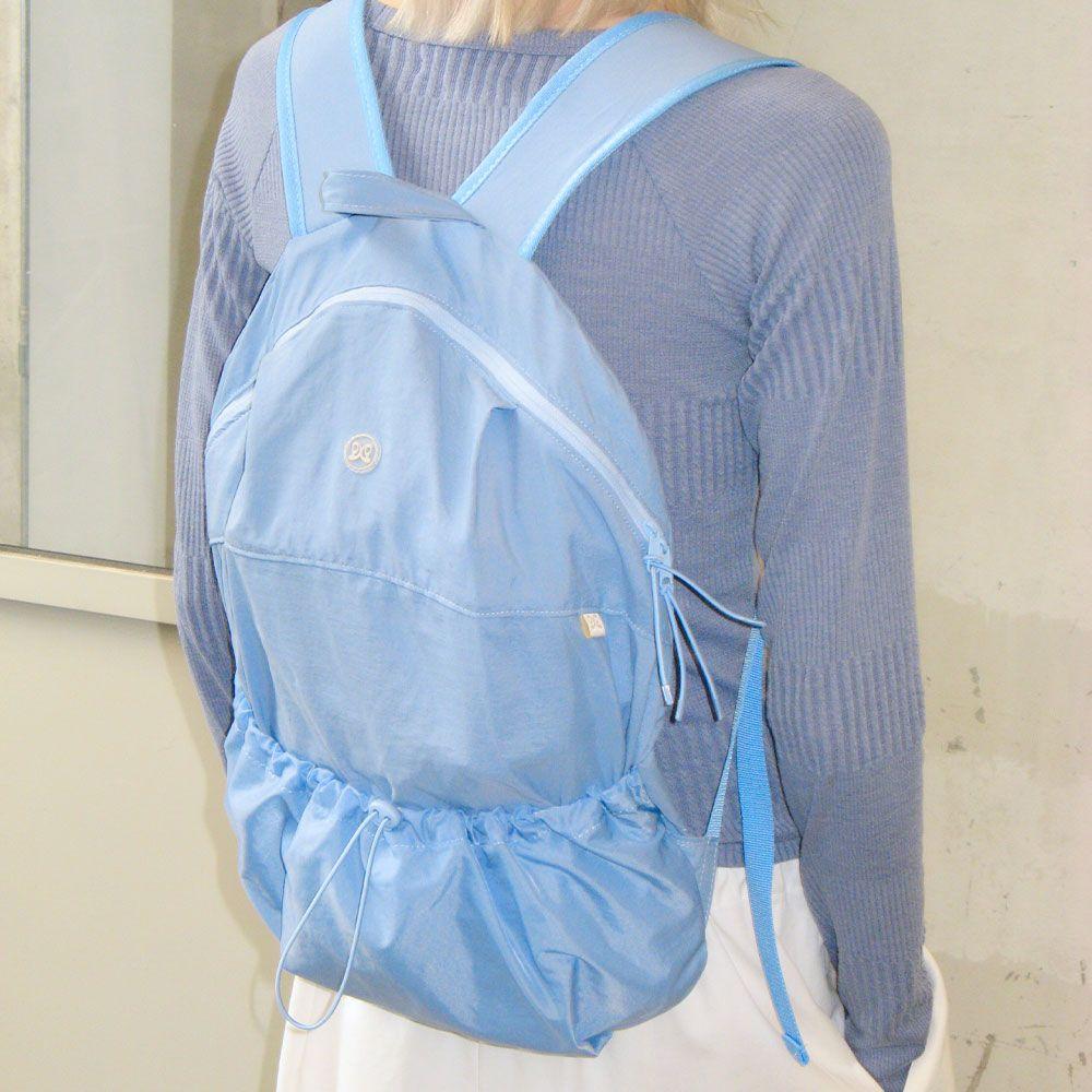Front Shirring Backpack [Blue]
