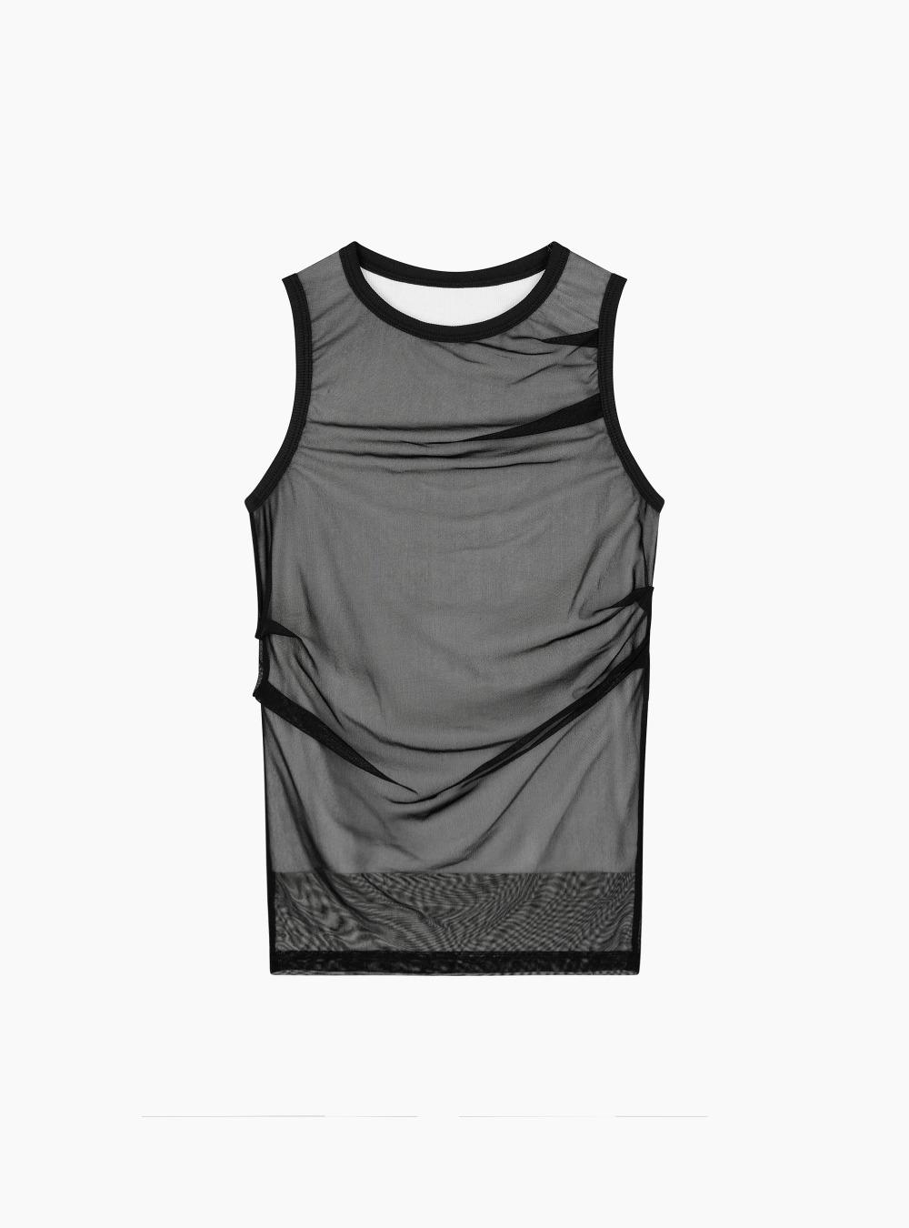 MESH LAYERED TOP (BLACK)