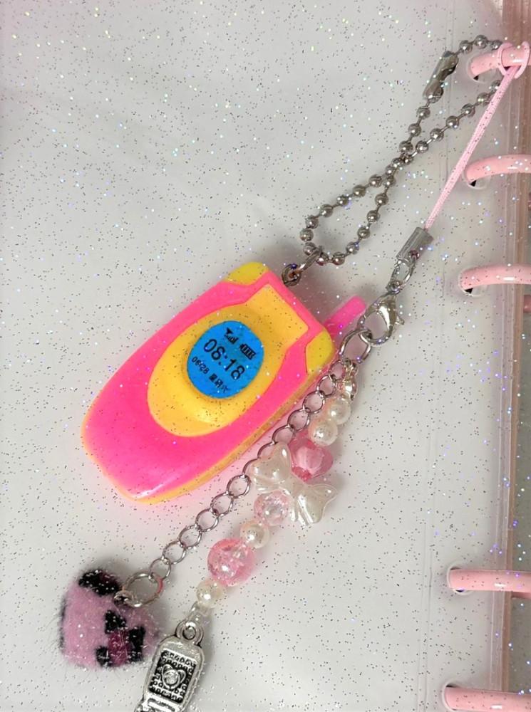 레트로 폴터폰 휴대폰 가챠키링