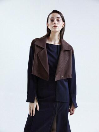 Bye wrinkle Jacket ; navy