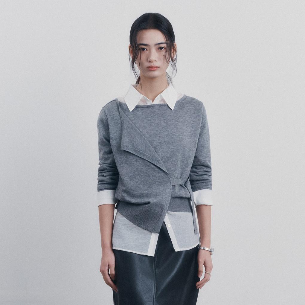 [미쏘위크][15%쿠폰팩]랩 스트랩 풀오버_MIWKAFT29T