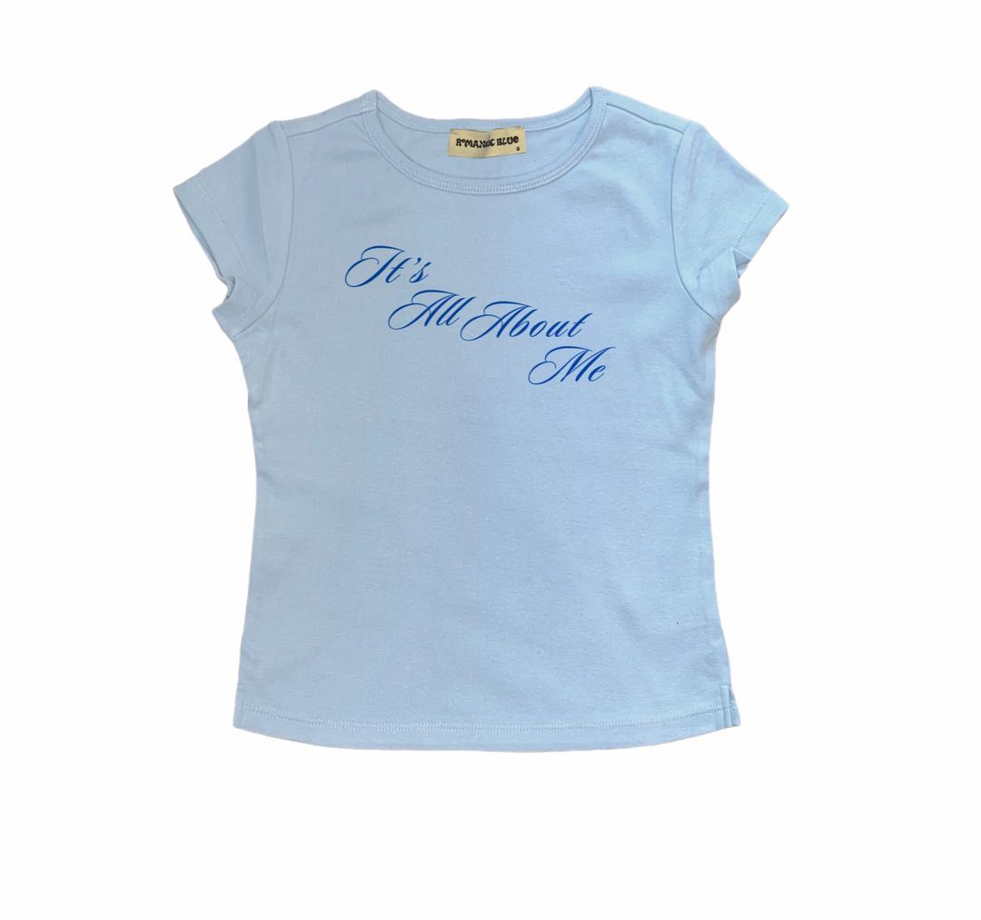 It's All About Me Cap Sleeve - S / Dusty Blue