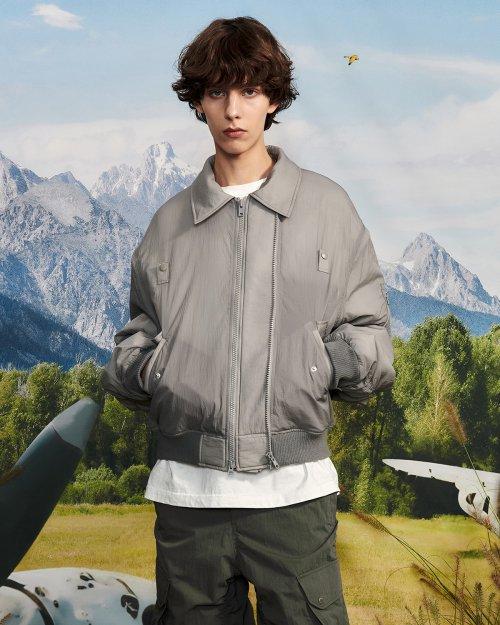 소프트쉘 MA-1 자켓 (라이트 그레이)