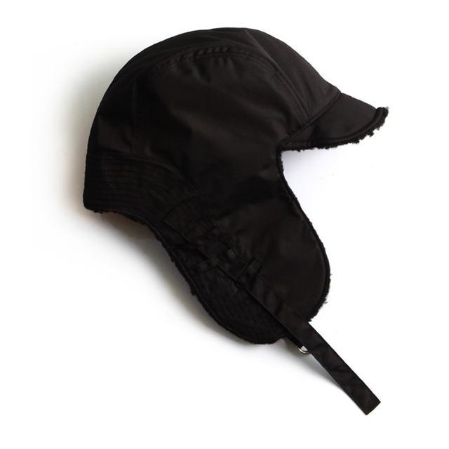 (수지 , 기리보이 착용)[unisex] F/W REVERSIBLE SATIN TROOPER HAT BLACK 슬리피슬립 트루퍼햇