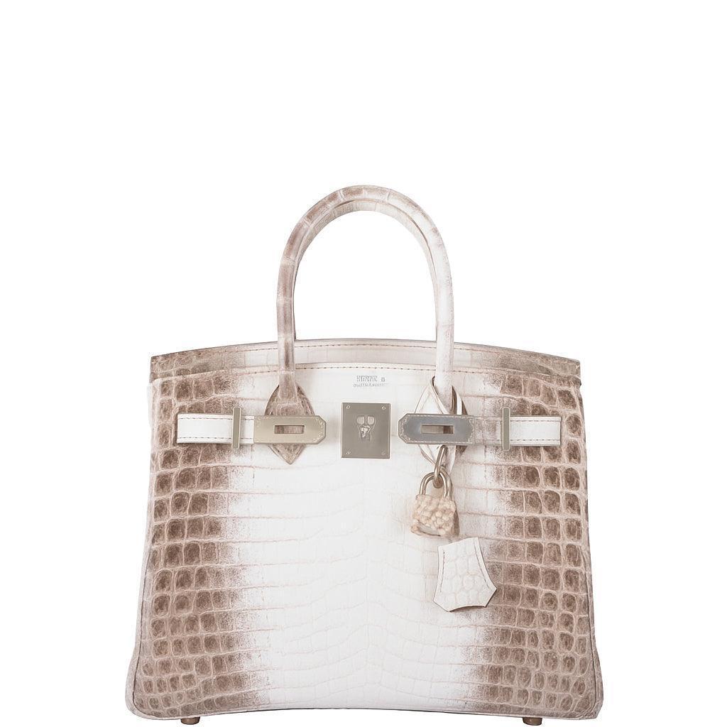 Hermès Birkin 25 Himalayan White Niloticus Crocodile Palladium Hardware