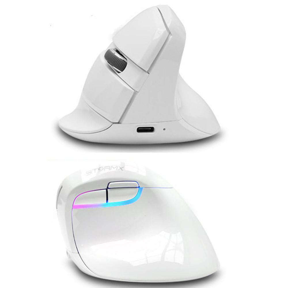 제닉스 VM3 무선 블루투스 버티컬 마우스 (화이트)