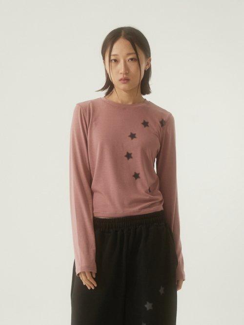 하프 서클 스타 롱슬리브, 핑크
