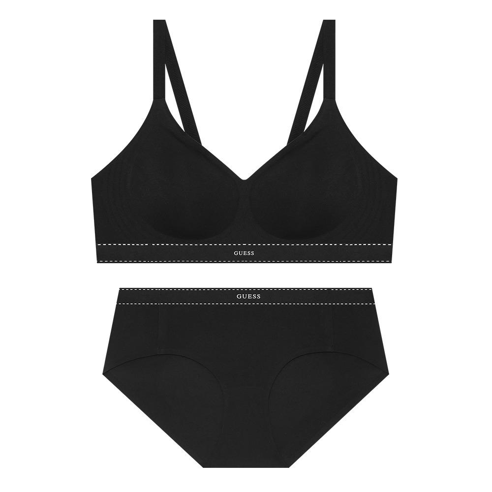 [4Colors] 스티치 라인 심리스 브라 팬티 세트