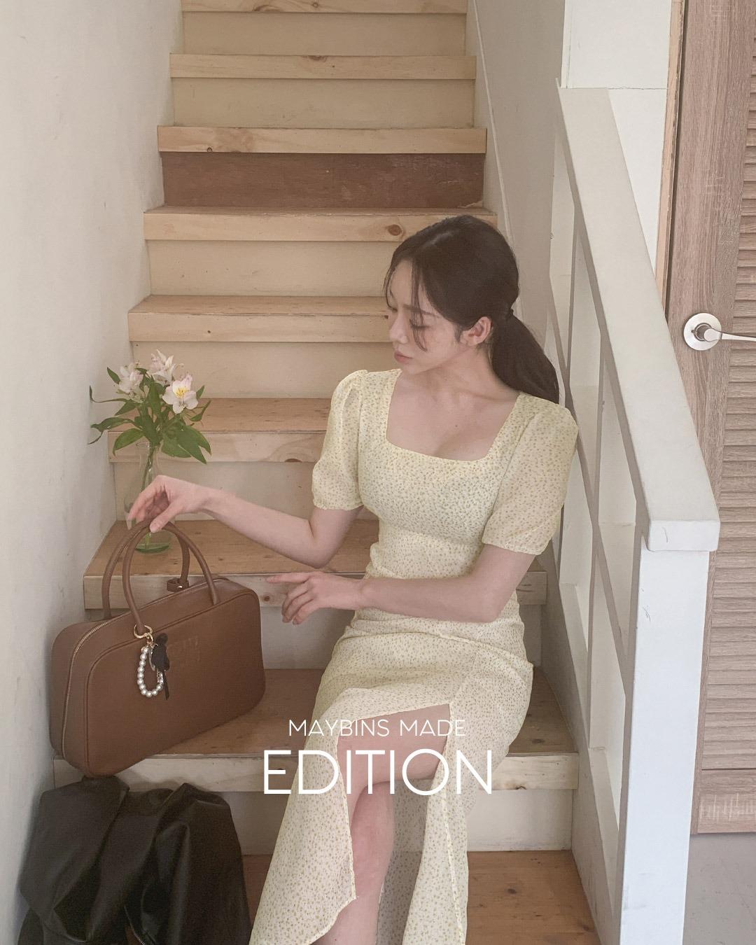 [당일발송/쇼핑지원금-1만원/MADE]션 플라워 쉬폰 원피스(플라워패턴 꽃무늬 반팔원피스 쉬폰롱원피스 원피스추천 데일리 캐주얼 꾸안꾸 데이트룩 벚꽃룩 벚꽃 봄옷)