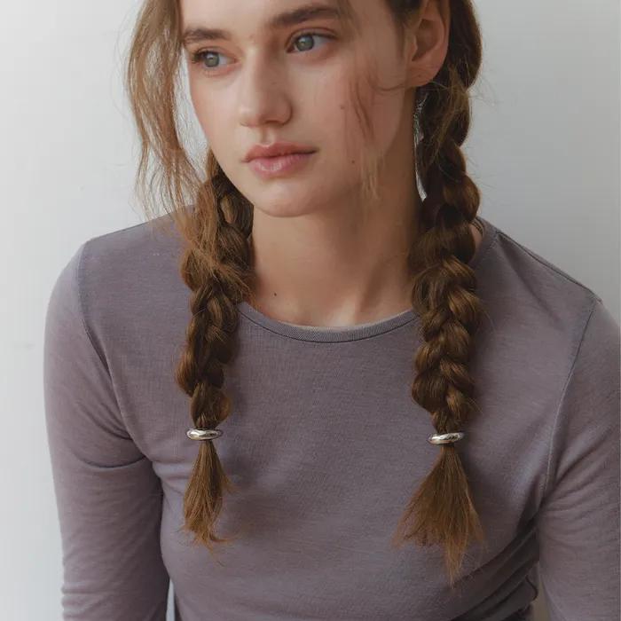 [2 pack] Melvin Hair cuff (Silver)