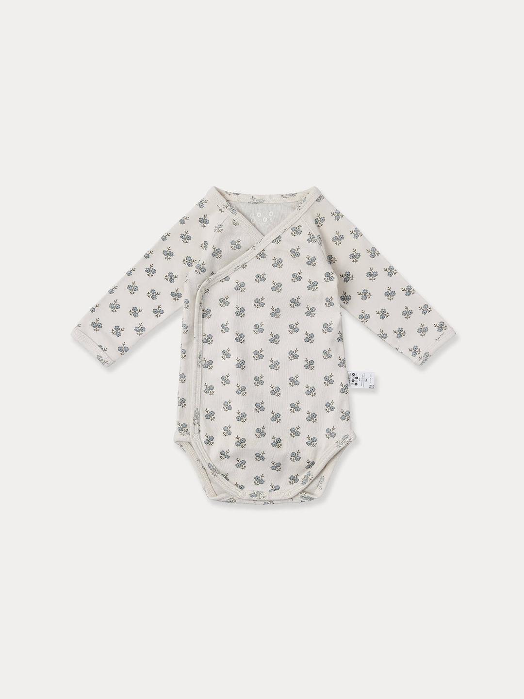 NEWBORN) Baby Breath Organic Wrap Bodysuit, Baby breath