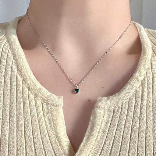 생일선물🤍하트 탄생석 목걸이🤍 써지컬 여자친구선물