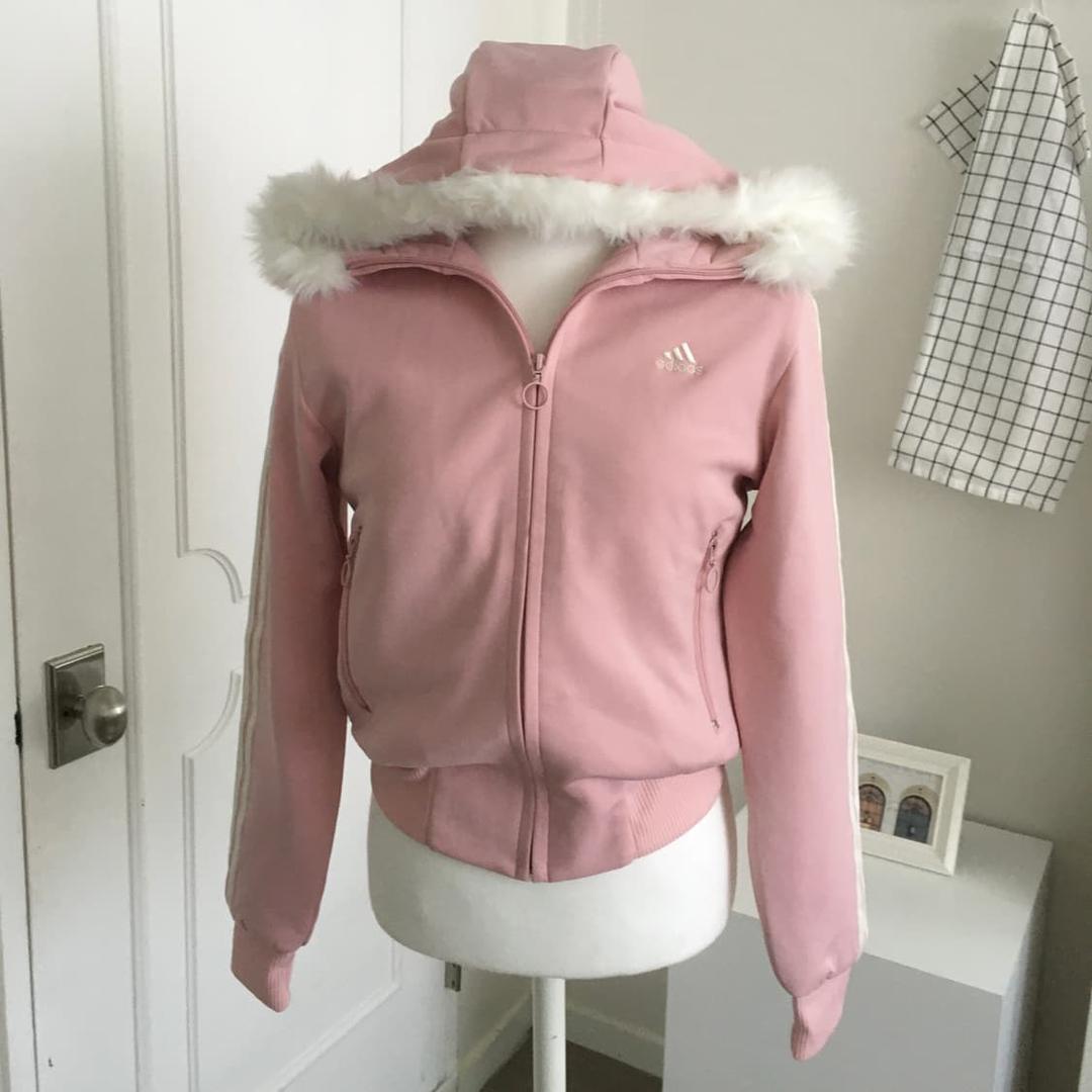 아디다스 대장급 딸기우유 y2k 퍼 후드집업 | 후루츠패밀리