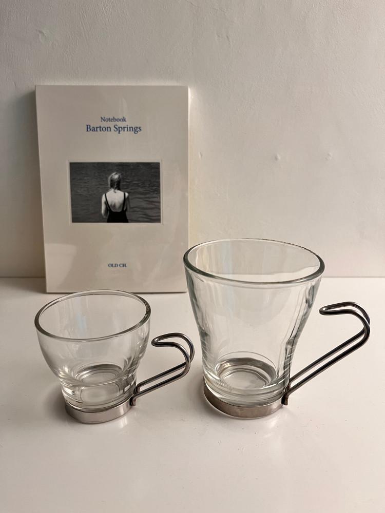 캠핑컵 내열유리컵 아이스커피잔 아이스크림컵 손잡이 [maison glad 일루스터 글라스]