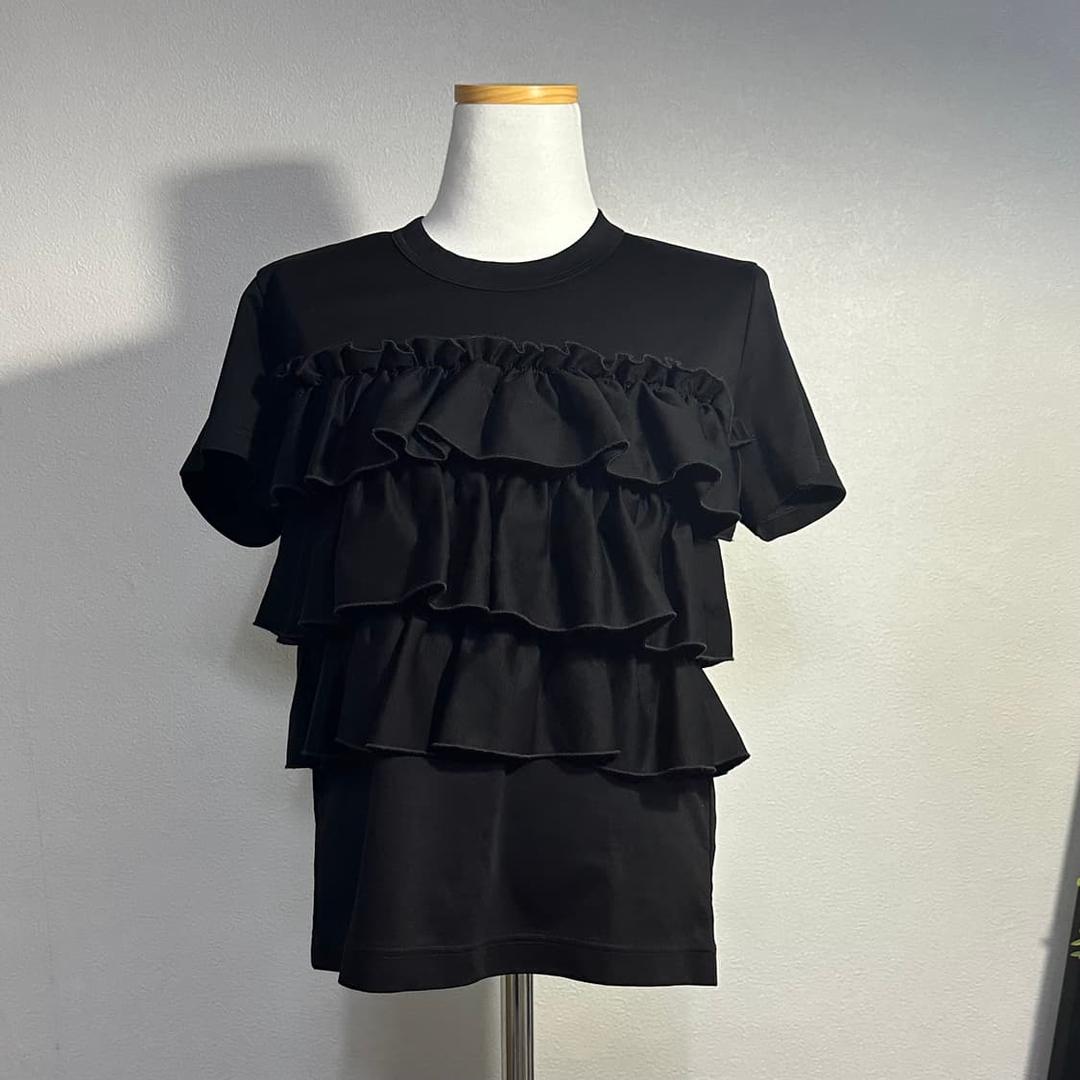 20ss 느와케이니노미야 프릴 반팔티셔츠 s | 후루츠패밀리