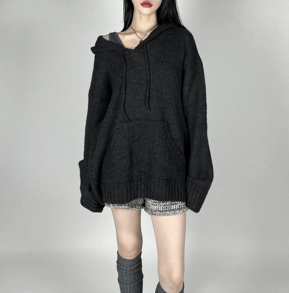 ALPACA HOOD KNIT 알파카후드니트