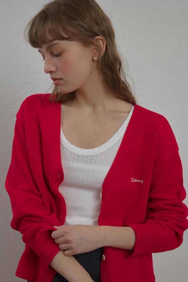 COTTON LOGO CARDIGAN