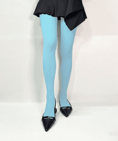 Basic Color Tights (milky blue)