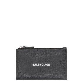 [BALENCIAGA]LOGO DETAIL LEATHER CARD HOLDER 640535