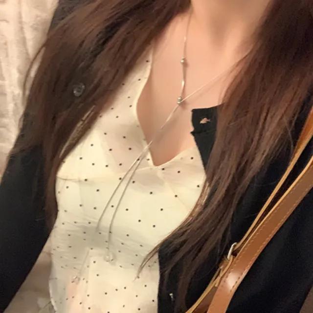 Ollie Dot See-Through Blouse 도트 시스루 블라우스