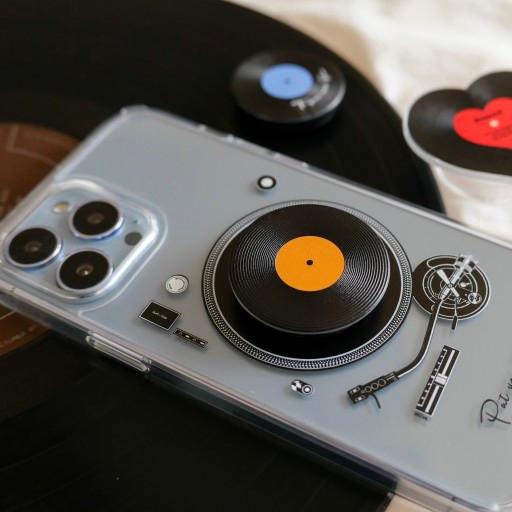 감성 턴테이블 폰케이스 레트로LP 아이폰15 플립5폴드