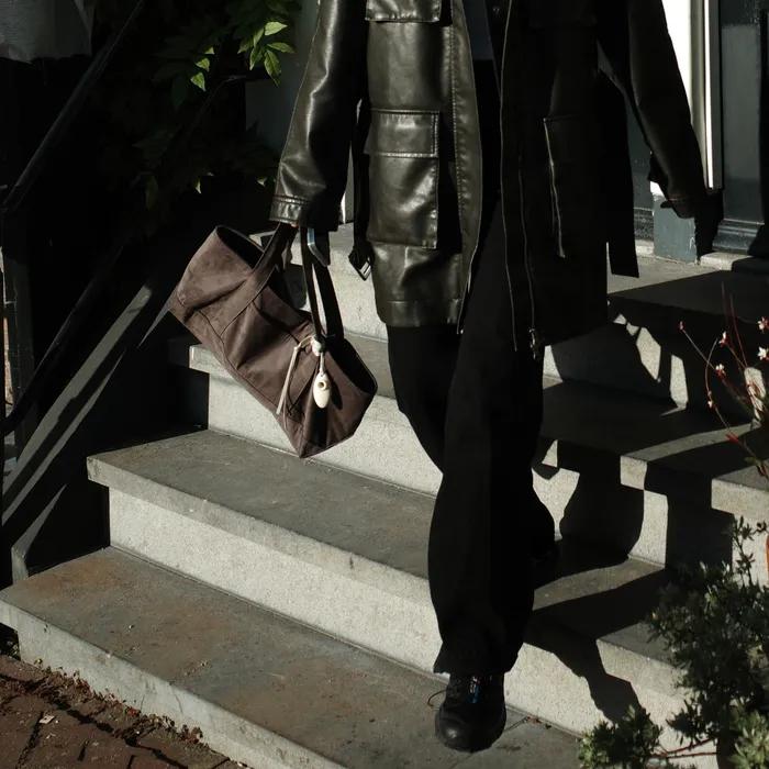 [4차 재입고] BOAT bag - Grey Brown (suede ver.)