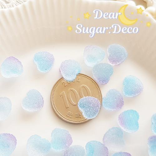 블루퍼플 슈가 하트 파츠(10개)