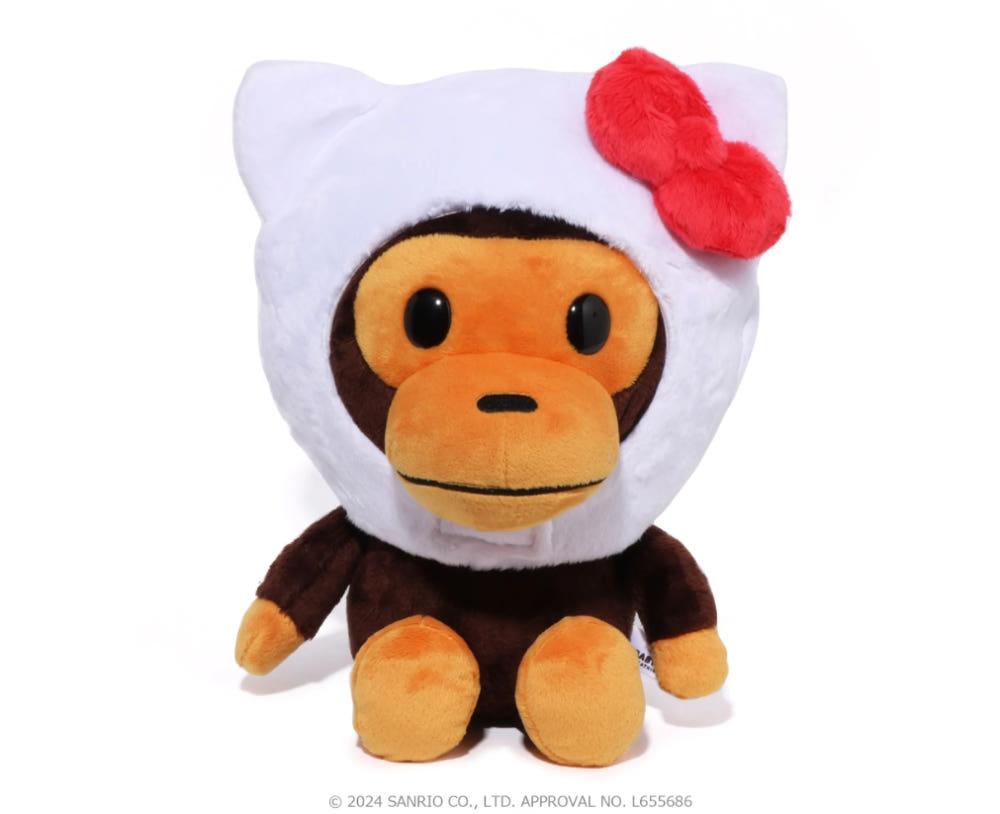 (베이프정품) 베이프 베이비 마일로 산리오 BABY MILO x SANRIO HELLO KITTY PLUSH DOLL