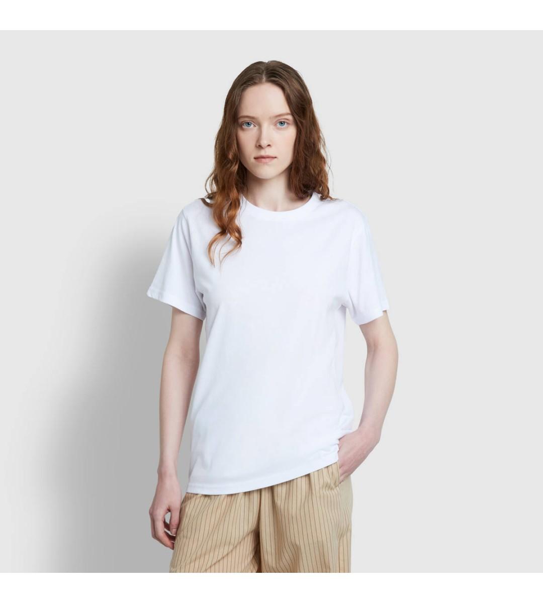 자주 [JAJU] 남녀공용 코튼 라운드넥 티셔츠 3매_화이트