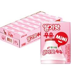 빙그레 딸기맛우유 mini