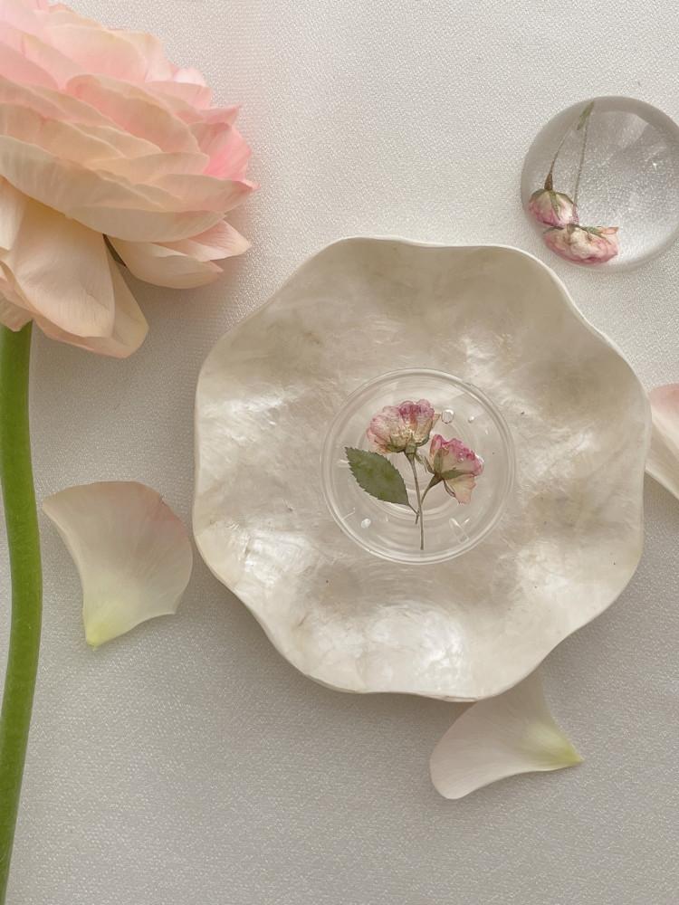 [~3/20 open sale] 빈티지 장미 압화 그립톡