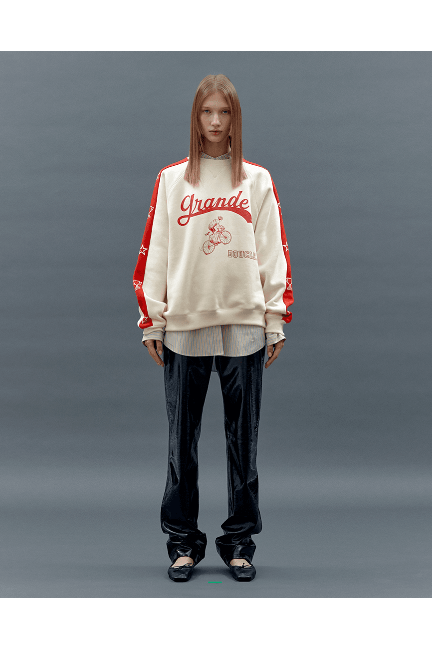 [11/15일 순차배송] GRANDE BOUCLE Sweatshirt(Large) [WHITE]