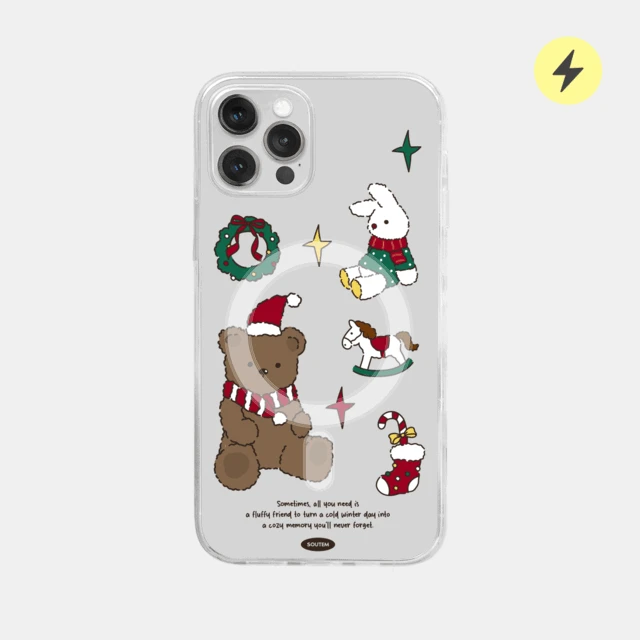 [맥세이프 투명 폰케이스] 드로잉베어