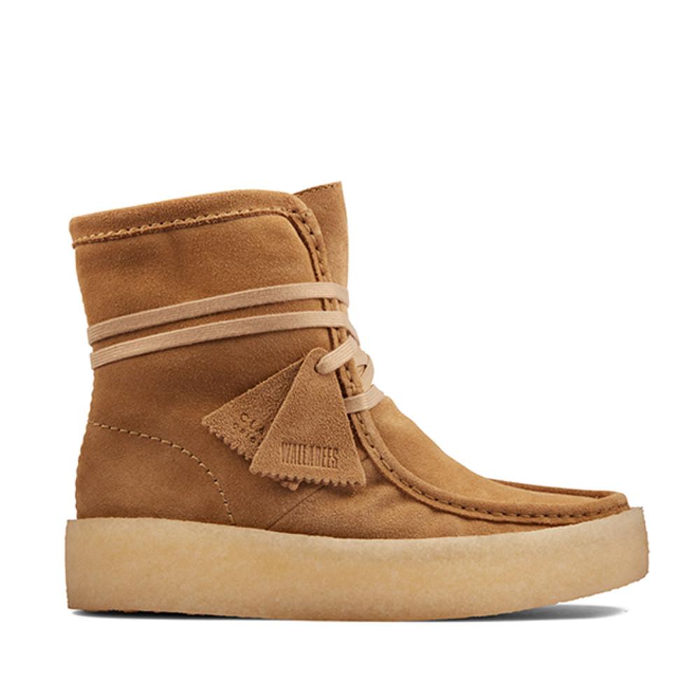 [뉴진스 민지, 해린 착용] 클락스 여성 왈라비 컵 하이 Tan Suede