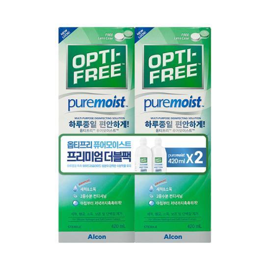 [OY단독] 옵티프리 퓨어모이스트/리플레니시 대용량 (420ml*2)