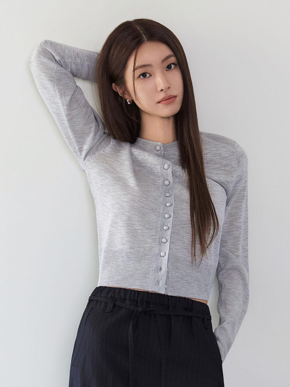 멀티 버튼 라운드넥 가디건_3COLORS