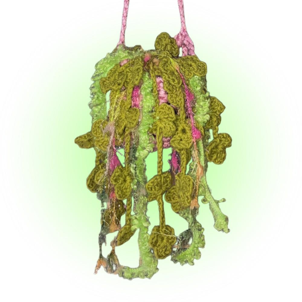 Clover hanging plant 세잎클로버 행잉 화분 뜨개식물