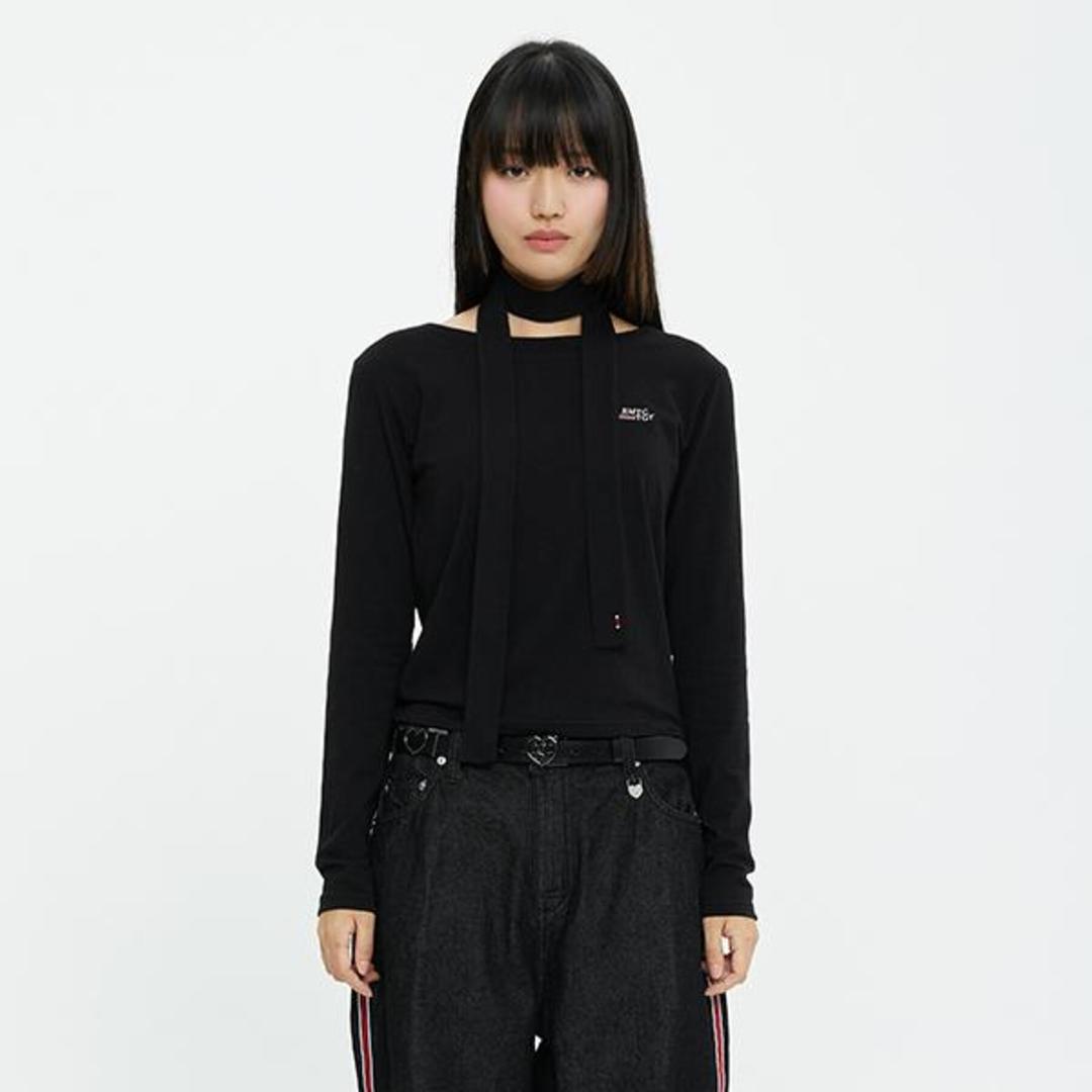 [TGT X RMTCRW]MUFFLER LONG SLEEVE_BLACK