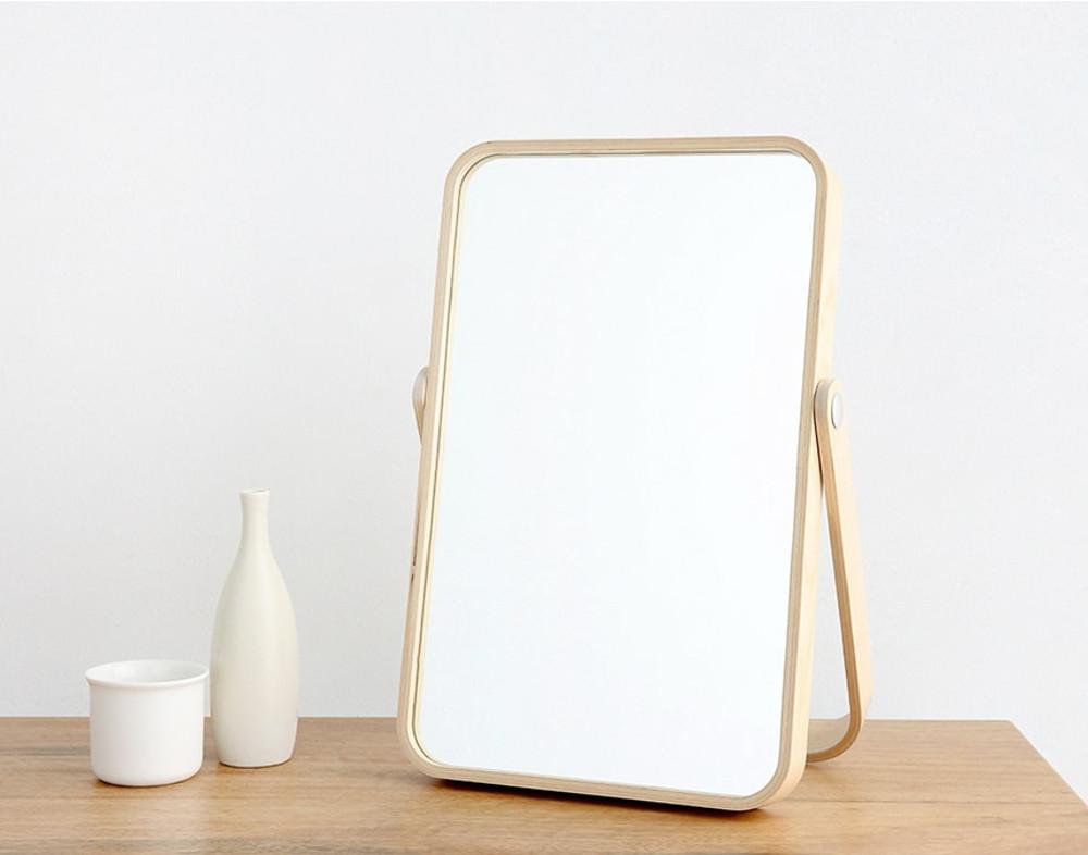 탁상 스탠드 벽걸이 우드 거울 화장대 테이블 책상 사무실 모던 디자인