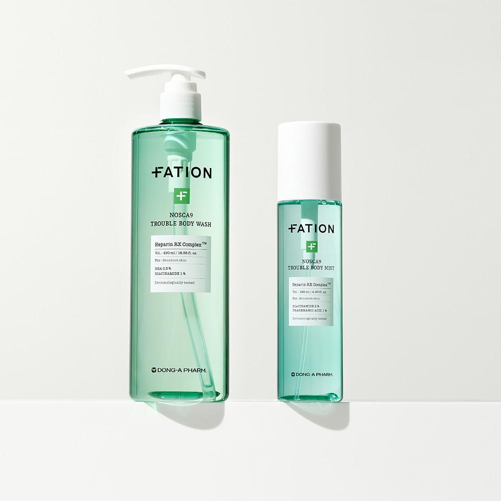 파티온 노스카나인 트러블 바디 케어 2종 세트 (바디워시490ml + 바디미스트145ml)