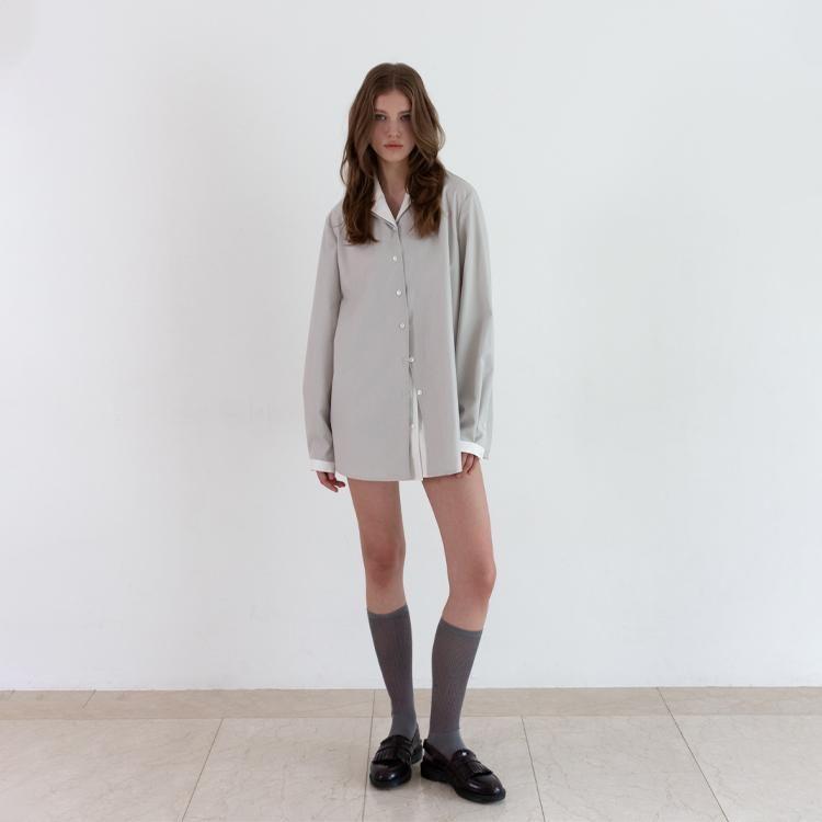 [AHRAN] Double Convertible shirt_더블 컨버터블 셔츠