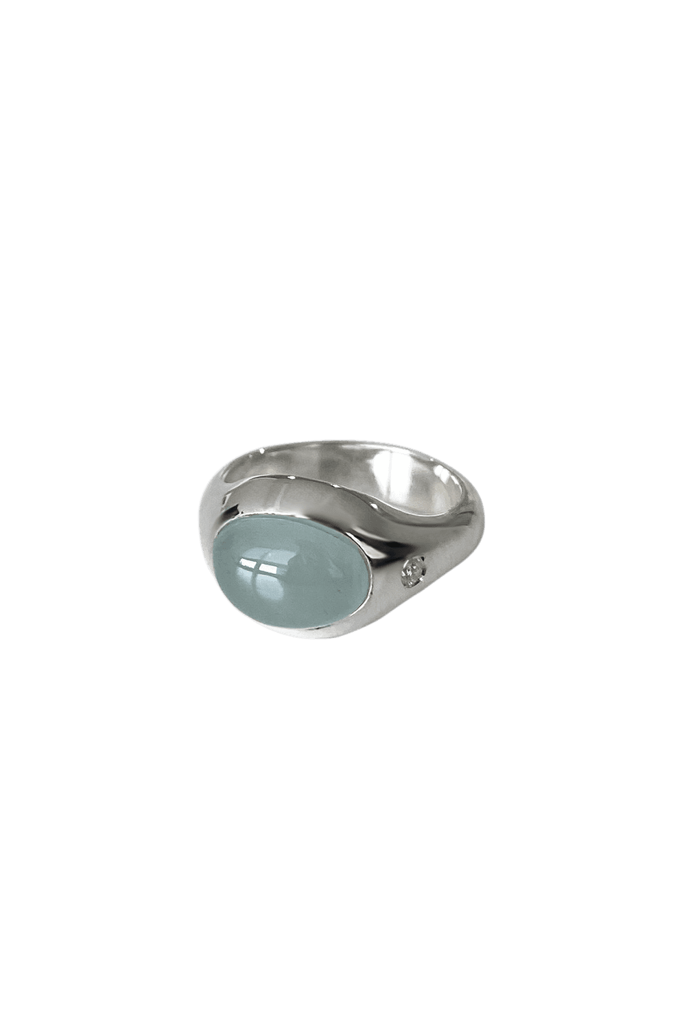 Dew ring_ milk aqua marine