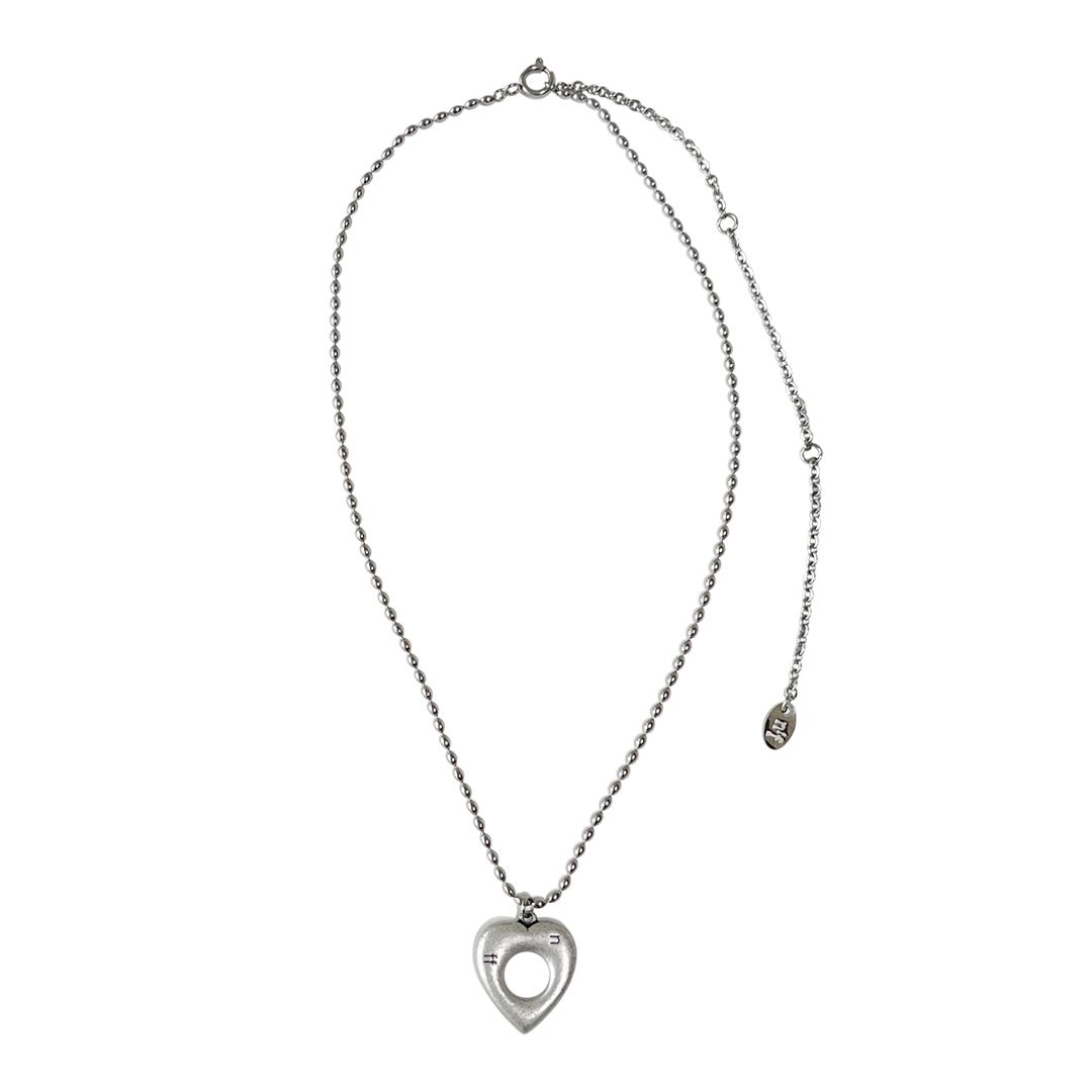 heart hole necklace